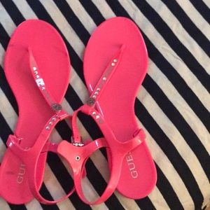 Guess hot pink sandals